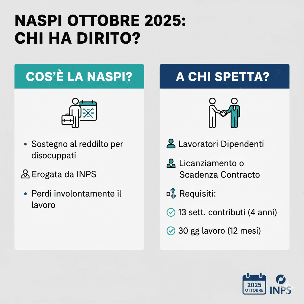 NASpI Ottobre 2025: Date di Pagamento INPS, Calendario e Novità sui Requisiti