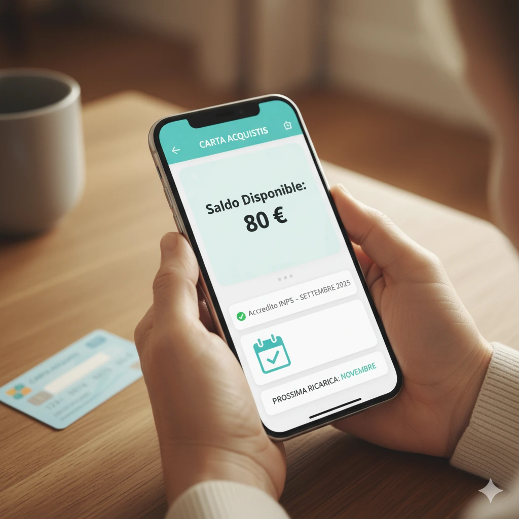 Carta Acquisti Ottobre 2025: Quando Arrivano gli 80 Euro e a Chi Spettano