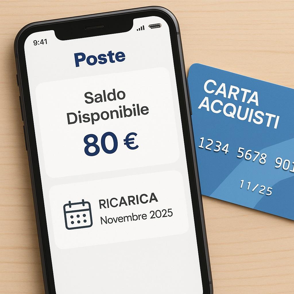 Ultimo Pagamento Carta Acquisti di Novembre 2025: 80 Euro in Arrivo! Tutte le Date di Accredito